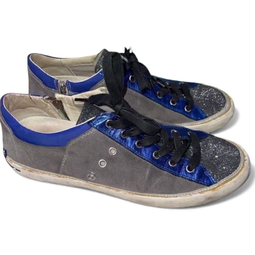 Crime London Gray Suede Sneakers Size 40 US 9 Mildly distressed. PRICE IS FIRM!